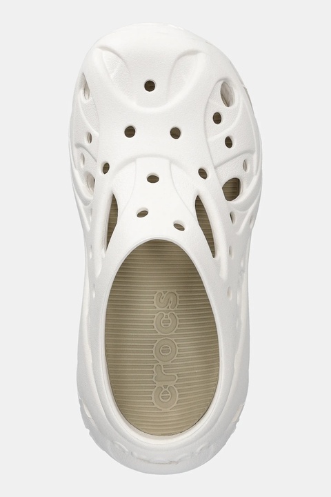Crocs klapki Caged W Clog damskie kolor biały na platformie 211141 - zdjęcie produktu nr 2