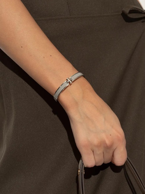 Tory Burch logo-plaque bracelet - Silver - zdjęcie produktu nr 2