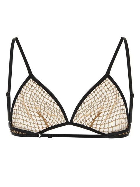 Balenciaga mesh-detail triangle bra - Black - zdjęcie produktu nr 2
