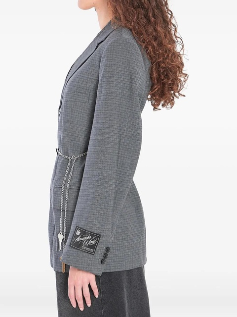 Alexander Wang detachable chain-link blazer - Grey - zdjęcie produktu nr 2
