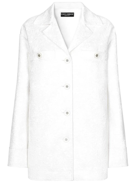 Dolce & Gabbana jacquard brocade coat - White - zdjęcie produktu nr 1
