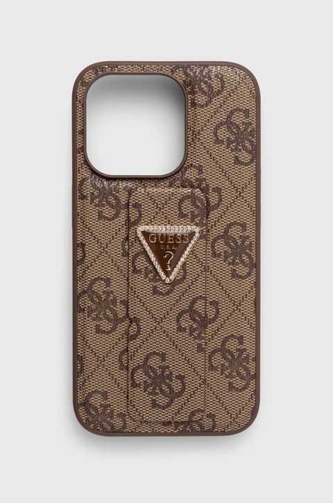 Guess etui na telefon iPhone 15 Pro 6.1'' kolor brązowy - zdjęcie produktu nr 2