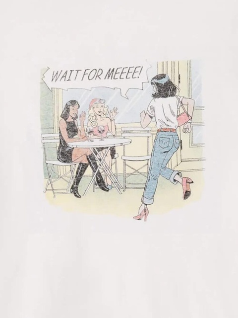 RE/DONE illustration-print T-shirt - White - zdjęcie produktu nr 2