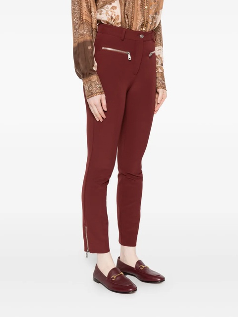 ETRO zip-detail trousers - Red - zdjęcie produktu nr 2