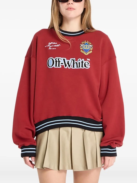 Off-White printed-logo sweatshirt - Red - zdjęcie produktu nr 1