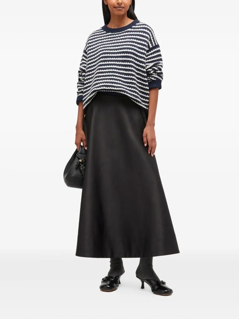 GANNI striped button-detail sweater - Blue - zdjęcie produktu nr 1