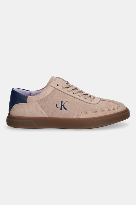 Calvin Klein sneakersy skórzane LOW PRO CUPS LACE UP kolor beżowy HW0HW02683 - zdjęcie produktu nr 1