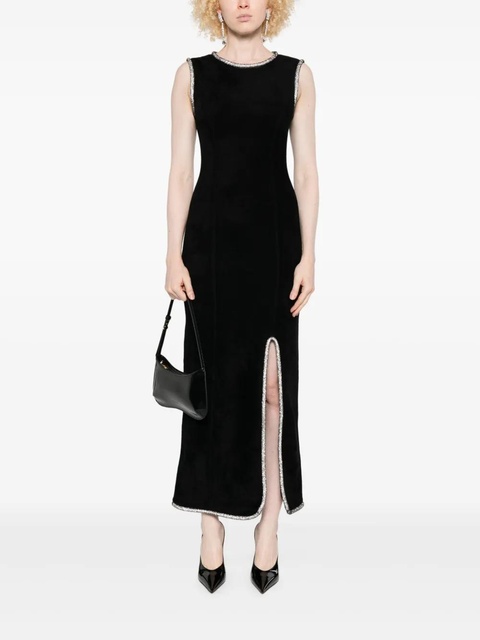 SANDRO embellished split maxi dress - Black - zdjęcie produktu nr 1