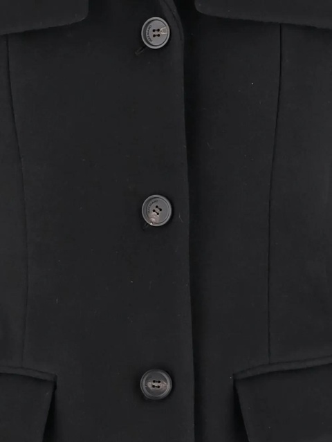 Ferragamo button-fastening flap-pocket coat - Black - zdjęcie produktu nr 2