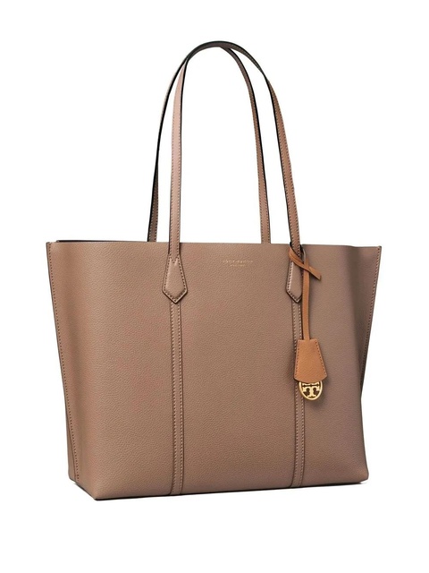 Tory Burch leather logo-print tote bag - Brown - zdjęcie produktu nr 1
