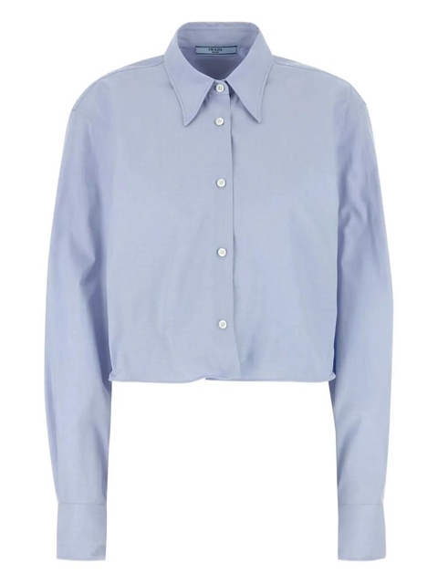Prada poplin shirt - Blue - zdjęcie produktu nr 1