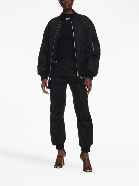 Off-White zip-fastening bomber jacket - Black - zdjęcie produktu nr 2