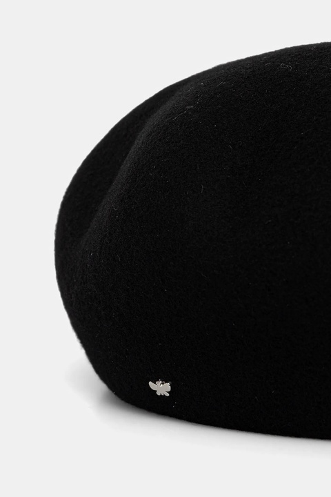 Weekend Max Mara beret wełniany PITTI kolor czarny 2525576014600 - zdjęcie produktu nr 1