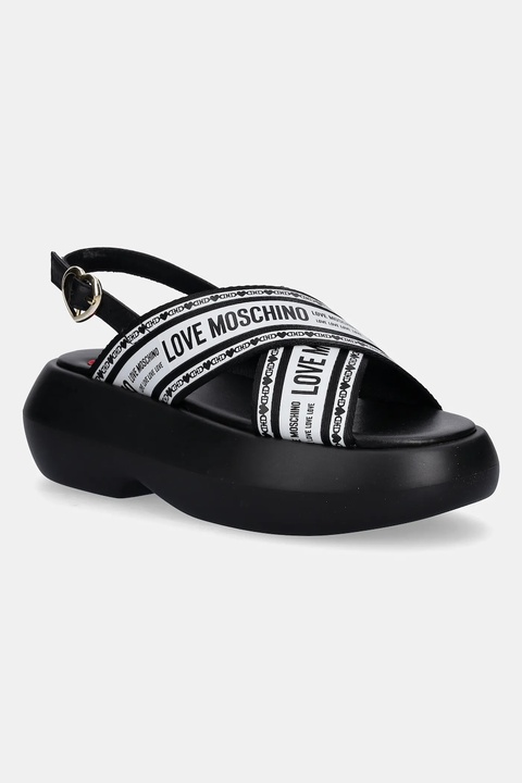 Love Moschino sandały damskie kolor czarny na platformie JA16207I0MIX200A - zdjęcie produktu nr 1