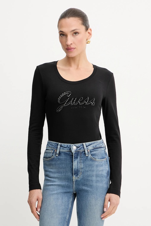Guess longsleeve kolor czarny W5YI26 J1314 - zdjęcie produktu nr 1