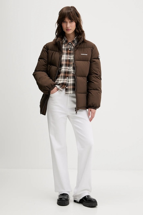 Guess Jeans kurtka damska kolor brązowy W4BL21 WGII2 - zdjęcie produktu nr 2