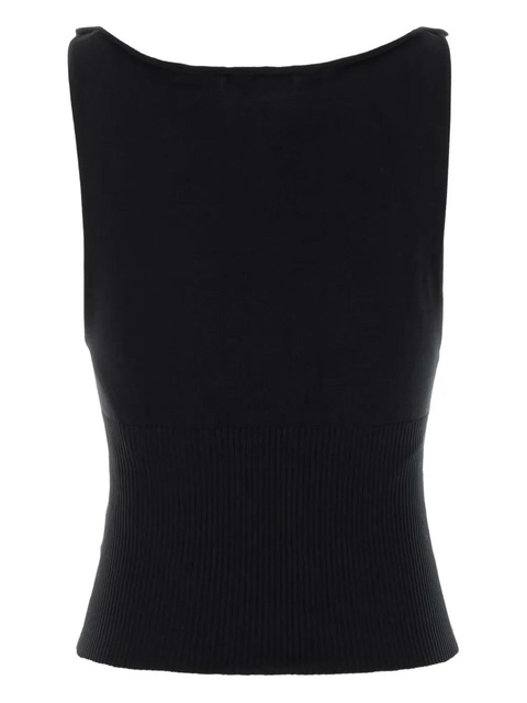 Gimaguas Oto ribbed top - Black - zdjęcie produktu nr 2