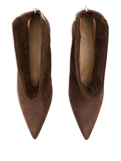 JW Anderson kitten-heel biker boots - Brown - zdjęcie produktu nr 2