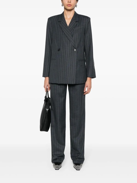 ANINE BING Drew straight-leg trousers - Grey - zdjęcie produktu nr 2