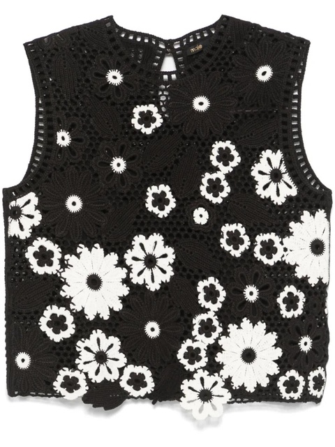 Maje crochet top - Black - zdjęcie produktu nr 1
