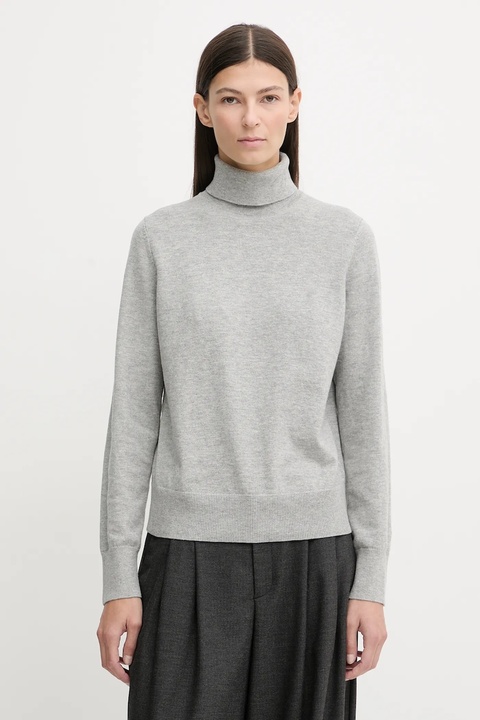 Marc O'Polo sweter damski kolor szary lekki z golfem 5000007462 - zdjęcie produktu nr 1