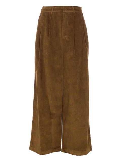 Eleh corduroy pleated trousers - Green - zdjęcie produktu nr 1