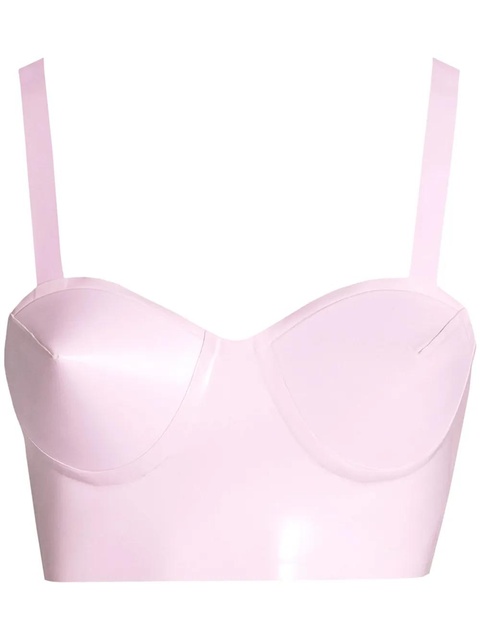 Maison Margiela latex balconette bra - Pink - zdjęcie produktu nr 1