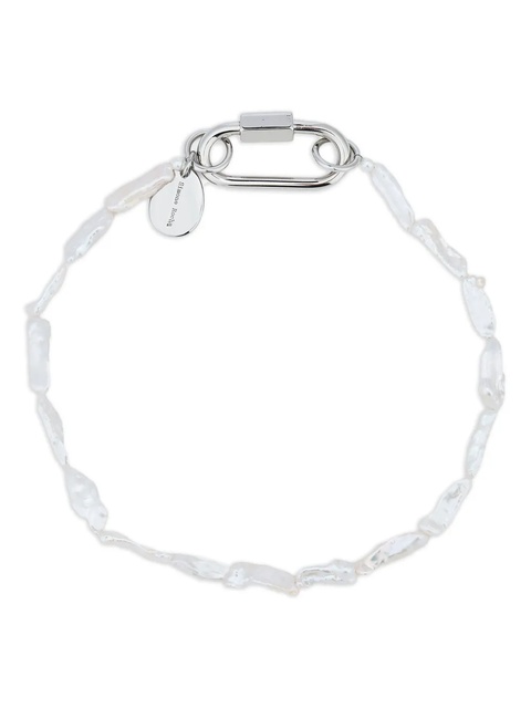 Simone Rocha baroque-pearl clasp necklace - Silver - zdjęcie produktu nr 1