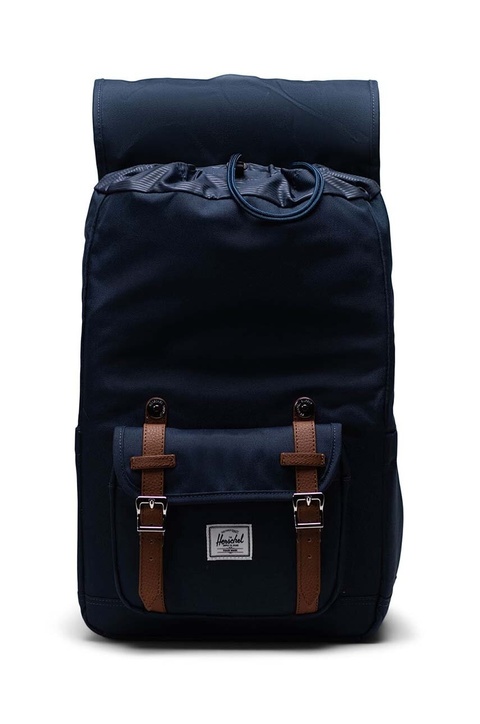 Herschel plecak Little America™ Mid kolor granatowy duży gładki - zdjęcie produktu nr 1