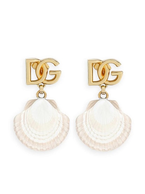 Dolce & Gabbana DG shell drop earrings - Gold - zdjęcie produktu nr 1