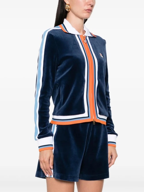 Casablanca Montagne striped velvet jacket - Blue - zdjęcie produktu nr 2