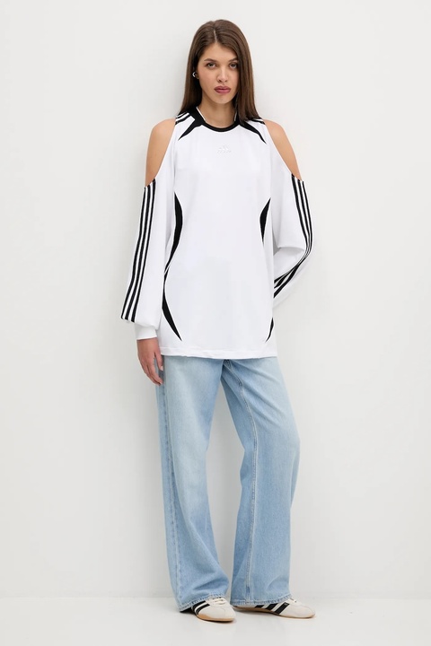 adidas Originals bluza Fashion Jersey damska kolor biały gładka KE9797 - zdjęcie produktu nr 2
