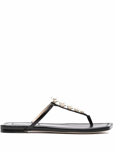 Jimmy Choo Alaina pearl-embellished sandals - Black - zdjęcie produktu nr 2