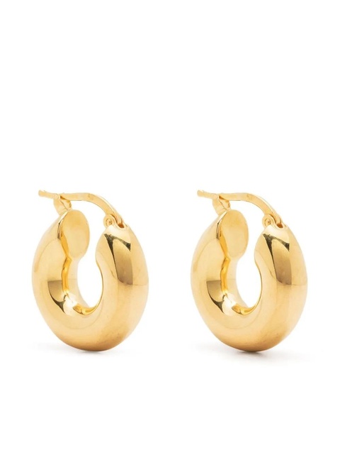 Jil Sander sculptural hoop earrings - Gold - zdjęcie produktu nr 1