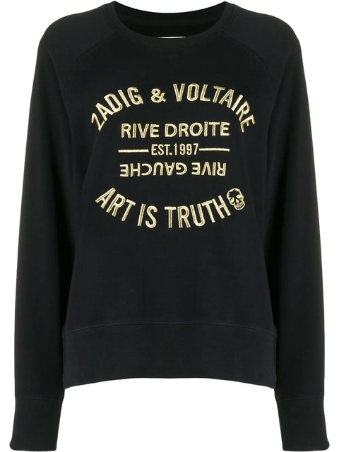 Zadig&Voltaire Art Is Truth embroidered sweatshirt - Black - zdjęcie produktu nr 1