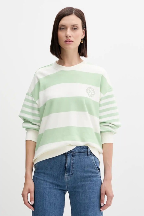 United Colors of Benetton bluza damska kolor zielony wzorzysta 3Y04D10AM - zdjęcie produktu nr 1