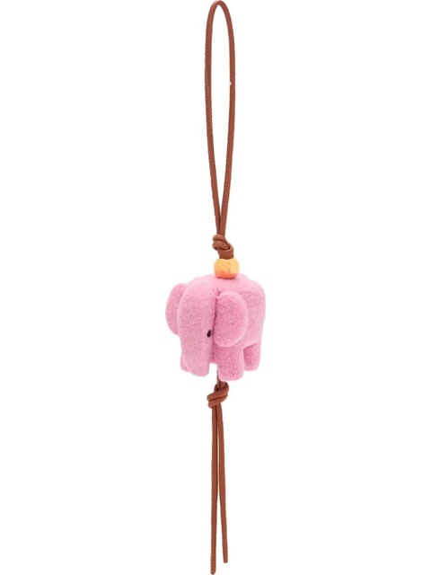 LOEWE elephant-shaped felt charm - Pink - zdjęcie produktu nr 1
