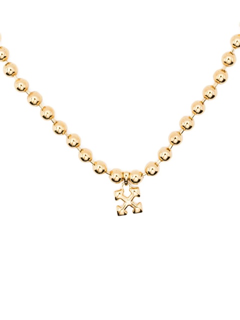 Off-White ball-chain necklace - Gold - zdjęcie produktu nr 2