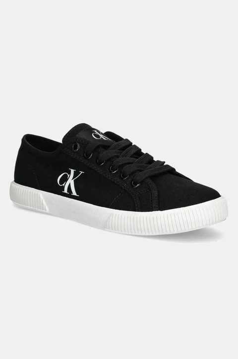 Calvin Klein Jeans tenisówki ESS VULC LOW CV MG WN kolor czarny YW0YW01762 - zdjęcie produktu nr 1