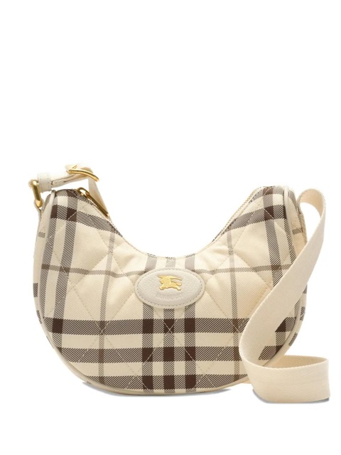 Burberry Horseshoe quilted checked cross body bag - Neutrals - zdjęcie produktu nr 1