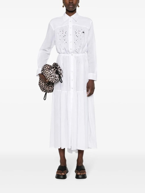 PINKO Dolce Vita maxi shirt dress - White - zdjęcie produktu nr 1