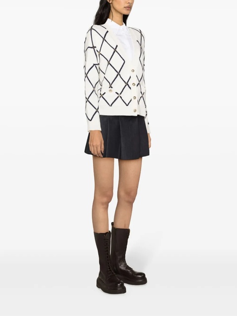 Maje diamond-pattern knitted cardigan - Neutrals - zdjęcie produktu nr 2