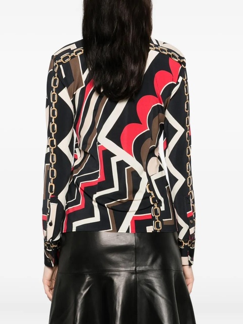 PUCCI chain-print shirt - Brown - zdjęcie produktu nr 1