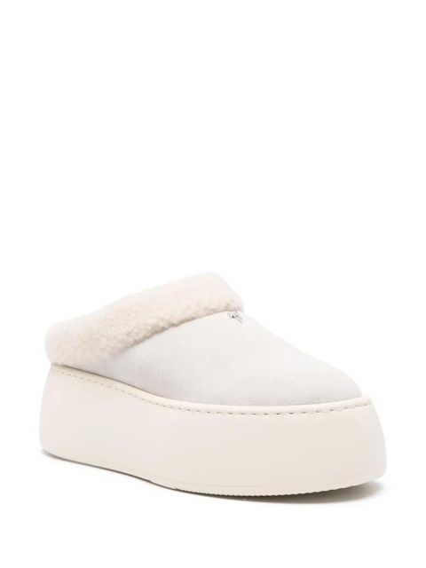 Giuseppe Zanotti platform shearling mules - White - zdjęcie produktu nr 1