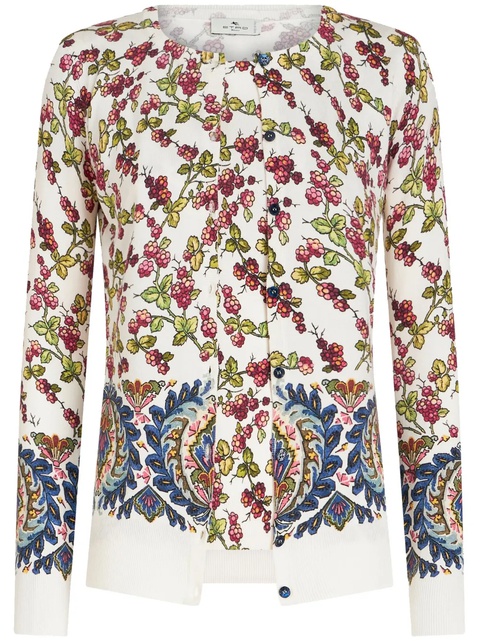 ETRO berry-motif twin set - White - zdjęcie produktu nr 1