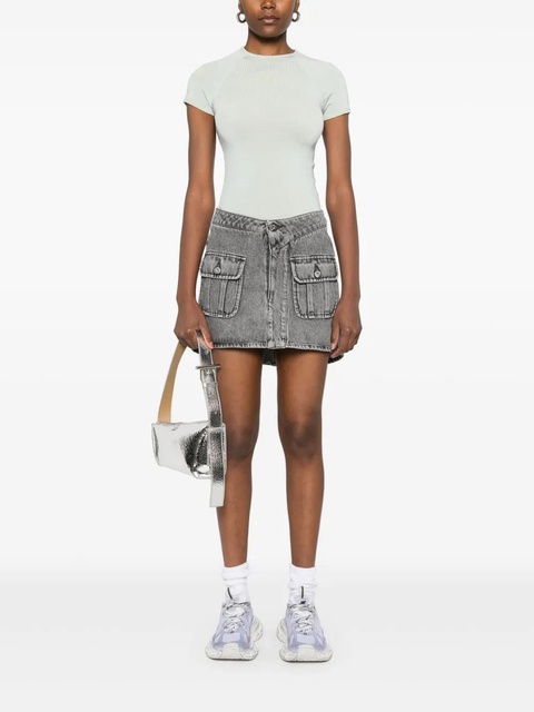 JW Anderson patch-pocket mini skirt - Grey - zdjęcie produktu nr 2