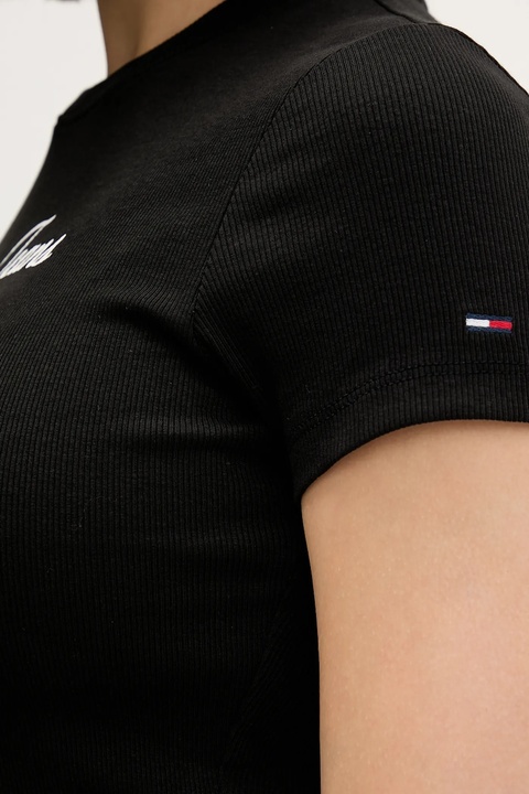 Tommy Jeans t-shirt damski kolor czarny DW0DW21838 - zdjęcie produktu nr 2