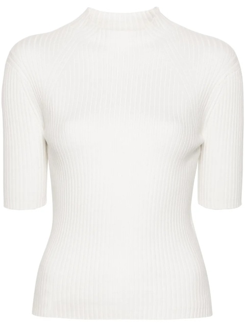 Maje ribbed-knit top - White - zdjęcie produktu nr 1