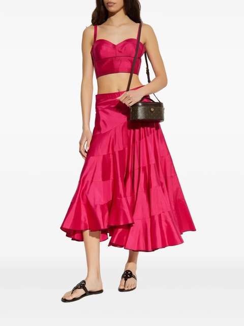 Tory Burch silk midi skirt - Pink - zdjęcie produktu nr 2