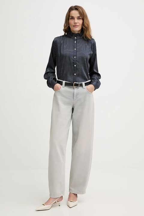 Morgan koszula damska kolor granatowy regular ze stójką COMEA.F - zdjęcie produktu nr 2